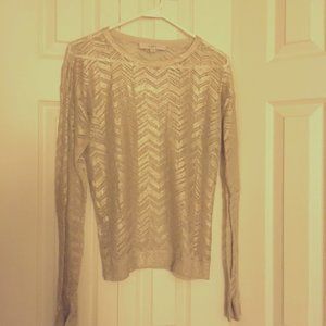 LOFT Gold Tone Lightweight Sweater